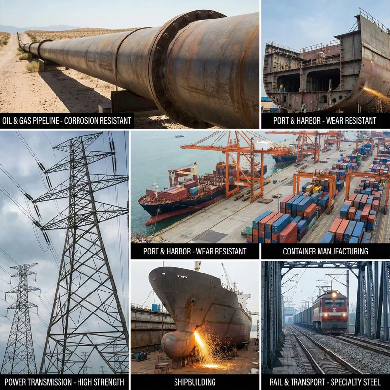 Aplikácia oceľových plechov v oblasti energetiky a dopravy